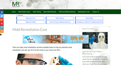 Desktop Screenshot of moldremediationcost.com